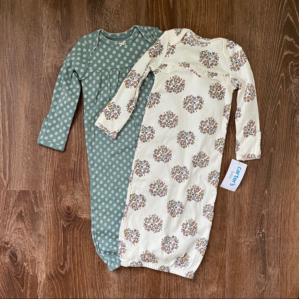 Carter’s Sleeper Gown Set NWT